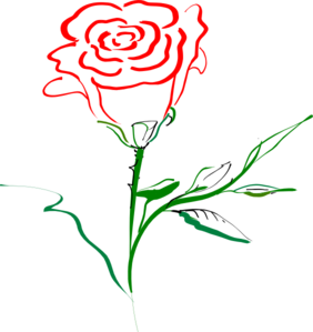 Wild Rose Outline - ClipArt Best