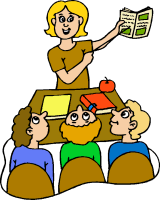 Elementary school teacher clipart