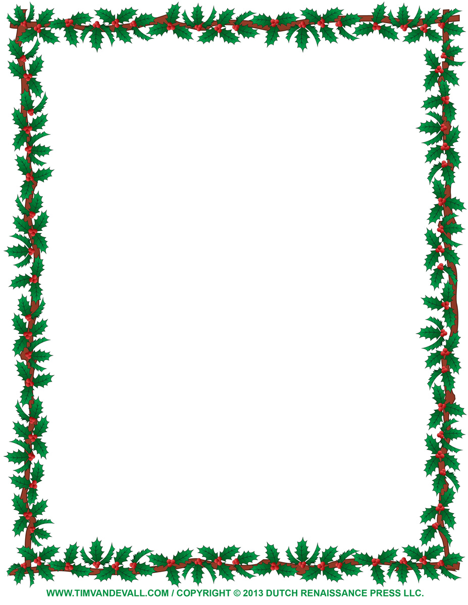 Free christmas boarders clipart