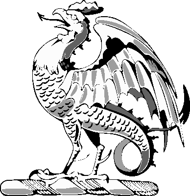 Free Heraldry Clipart - Heraldic clipart dragon_crest2