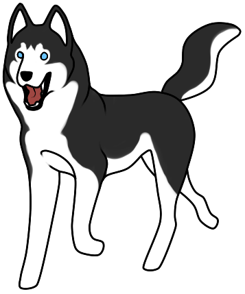 Husky dog hd clipart - ClipartFox