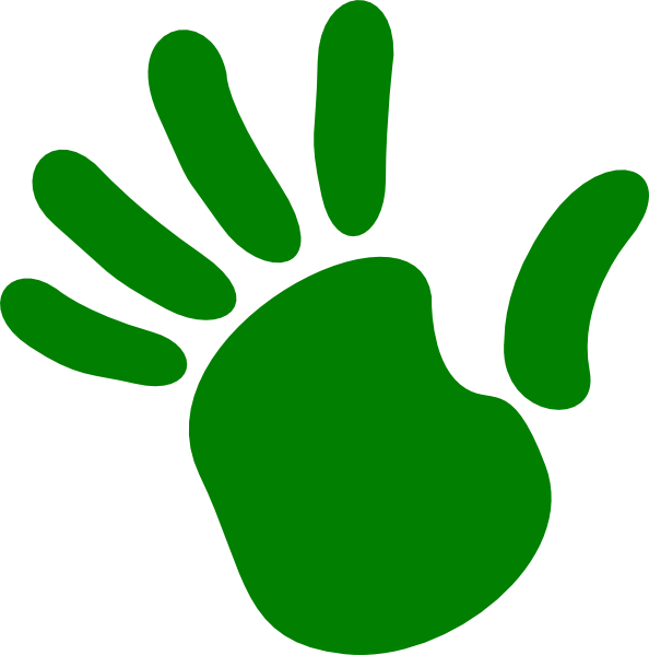 Left Hand Print Clip Art Vector Online Royalty Free