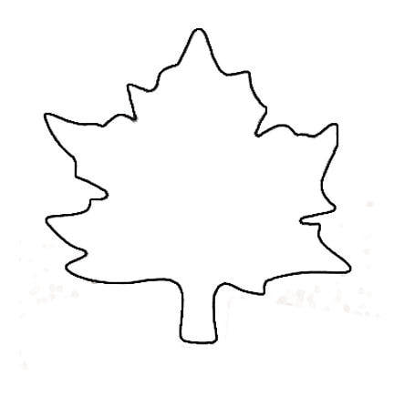 Printable Leaf Pattern or Coloring Page