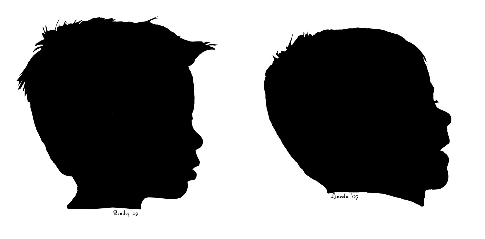 Head silhouette outline clipart