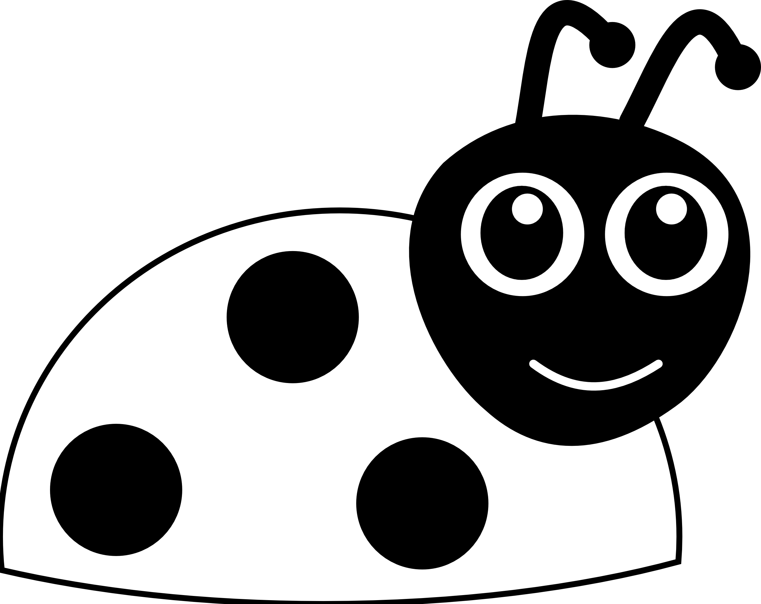 Cute bug clipart black and white - ClipartFox