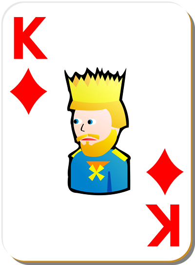 King playing card clipart