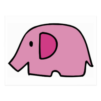 Cute Cartoon Elephant Postcards | Zazzle