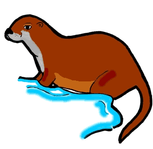 Otter cliparts