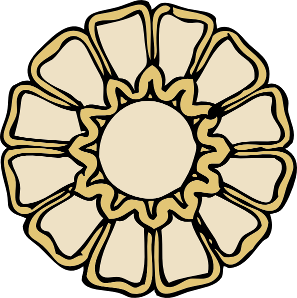 Rosette Ornament Clip Art - vector clip art online ...