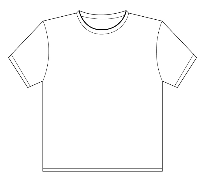 T Shirt Outline Printable
