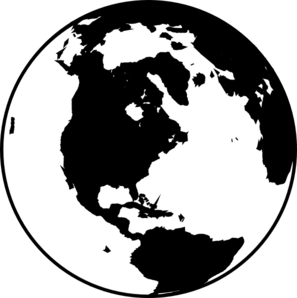 black globe vector