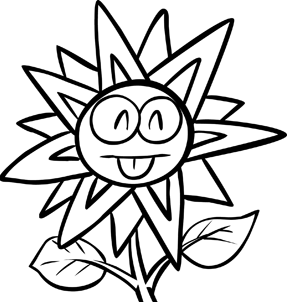 How To Draw Cartoon Flowers - ClipArt Best