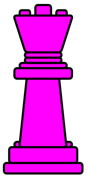 Pink Chess Queen Clip Art - vector clip art online ...