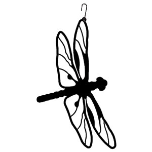 Wrought Iron Dragonfly Silhouette