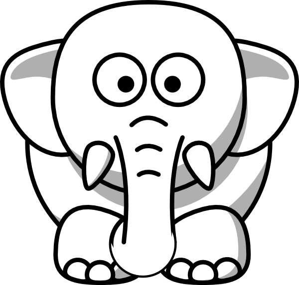 White Elephant Clip Art - vector clip art online ...