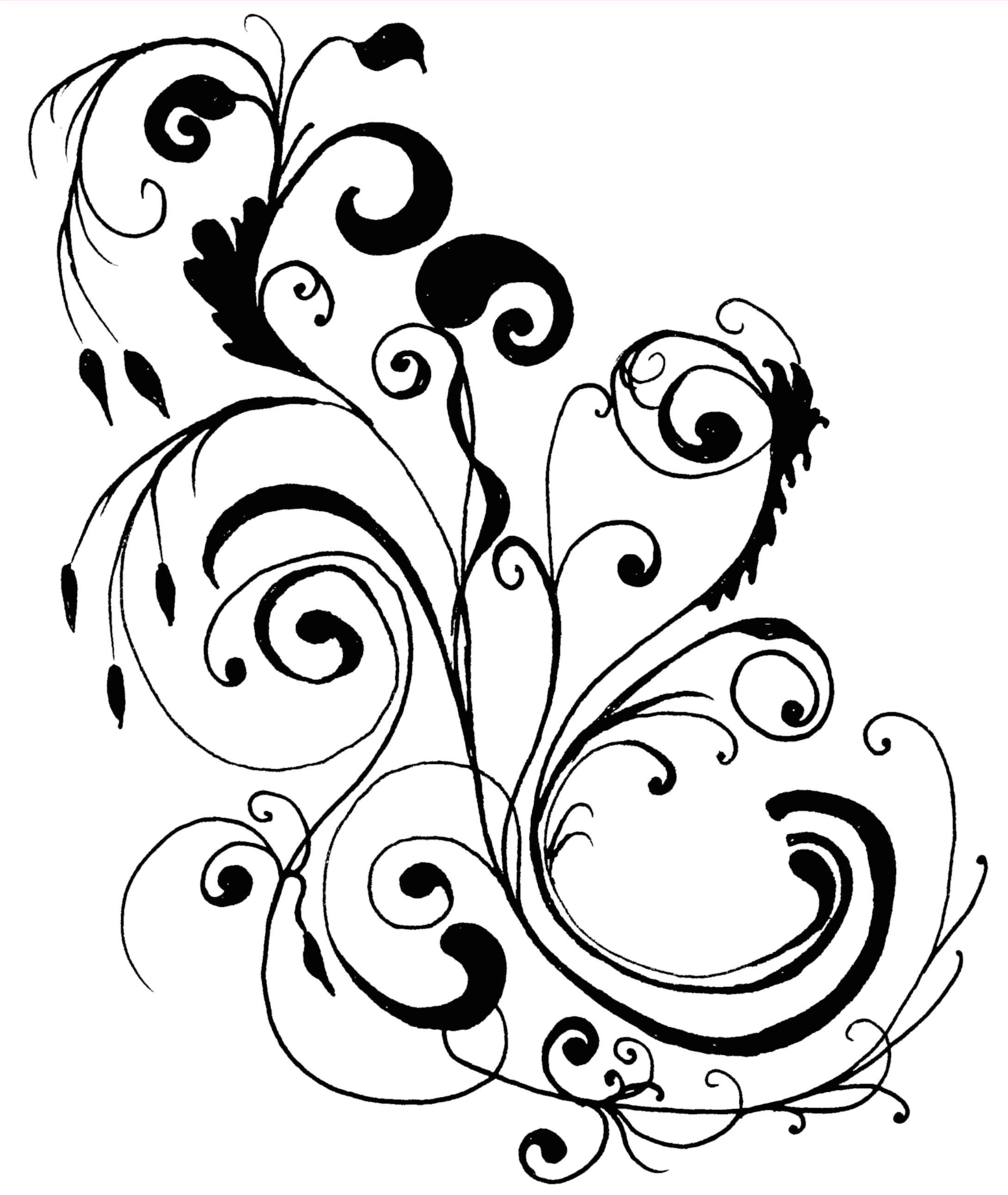 Line Art Flowers | Free Download Clip Art | Free Clip Art | on ...