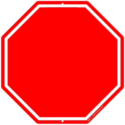 Blank Stop Sign Clipart - Free Clipart Images