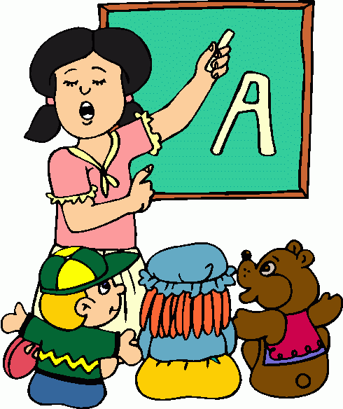 Teacher teaching clipart
