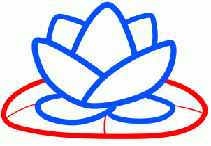 Flowers - How to Draw a Lotus for Kids