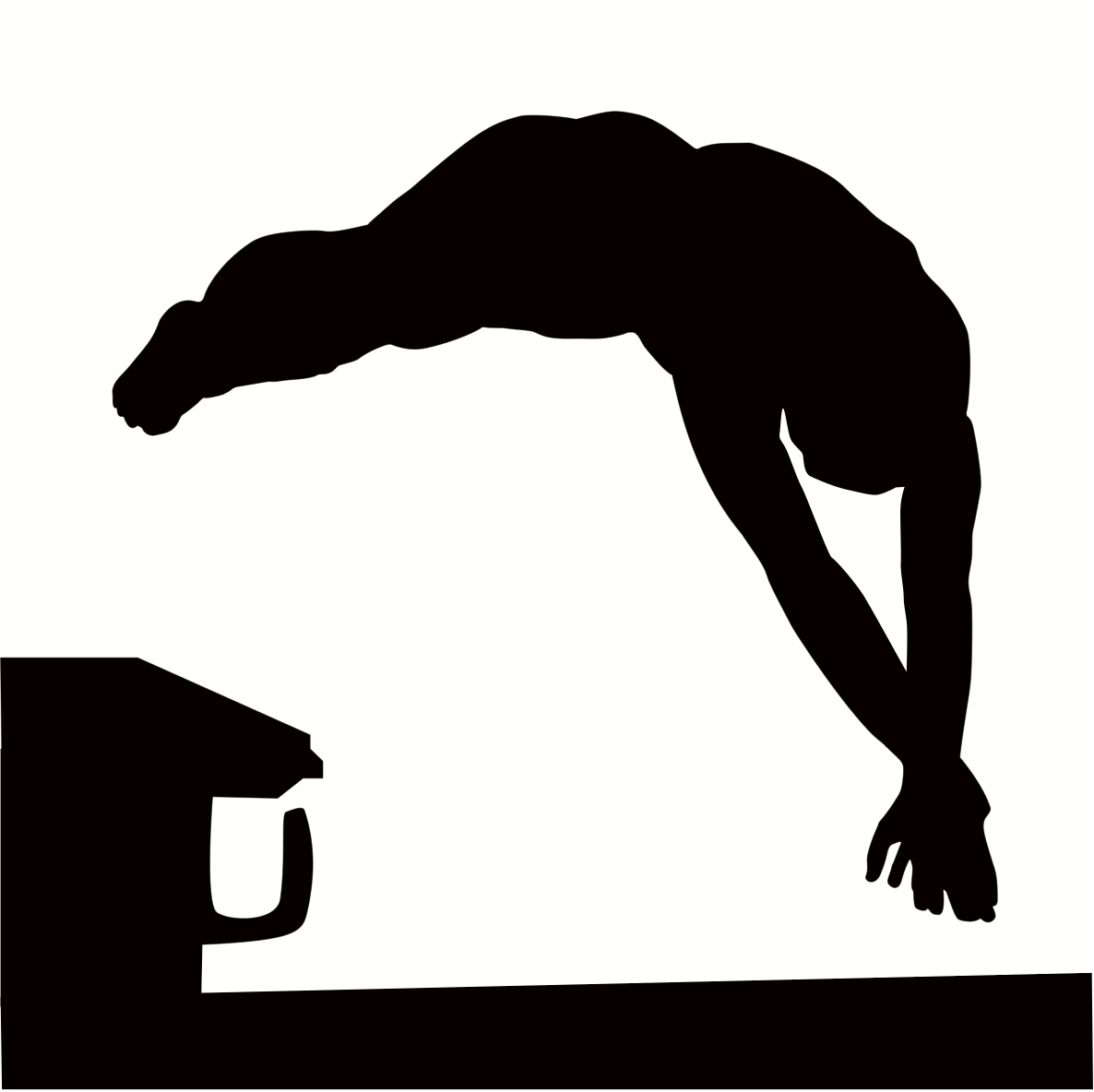 swimmer silhouette clipart<