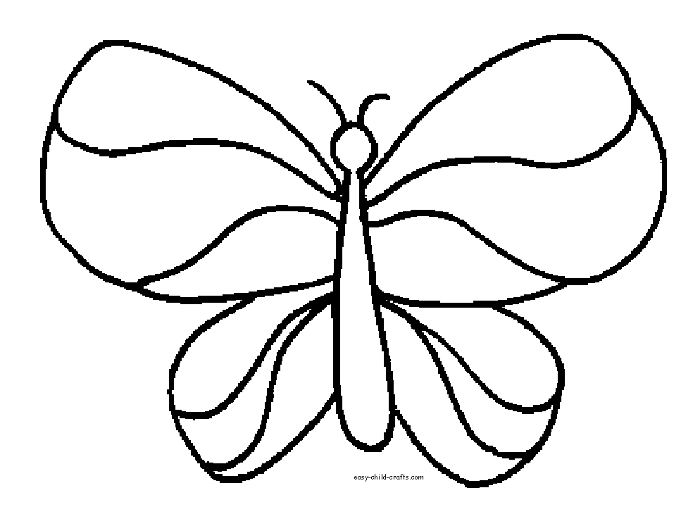 Butterfly Template Printable - AZ Coloring Pages