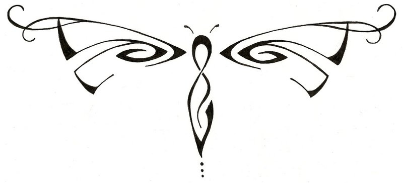 Tribal Dragonfly Tattoo Design | original tattoo design drag… | Flickr