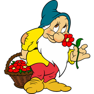 Snow white dwarfs clipart