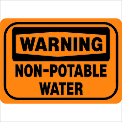 Non Potable Water Signs | Model Sign