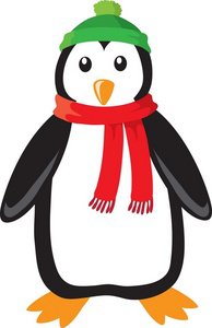 Free christmas penguin clipart