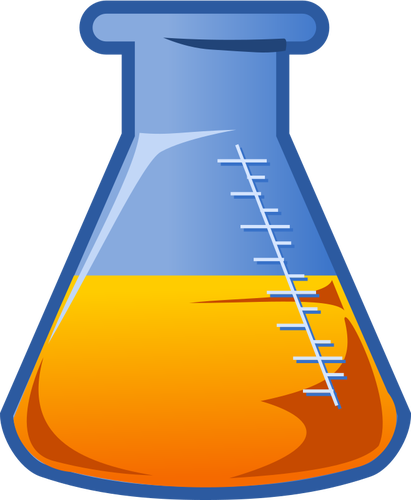 Conical flask illustration | Public domain vectors