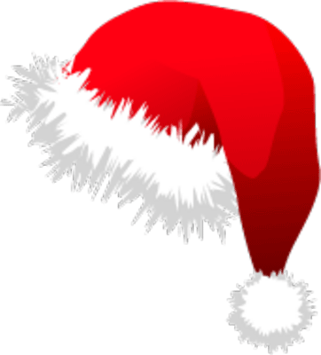 Clipart christmas santa hat