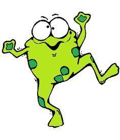 Funny frog clipart