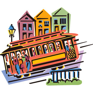 San Francisco Trolley Clip Art – Clipart Free Download