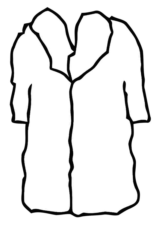 coloring page of a coat