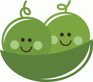 Silhouette Online Store - View Design #40264: two cute peas in a pod