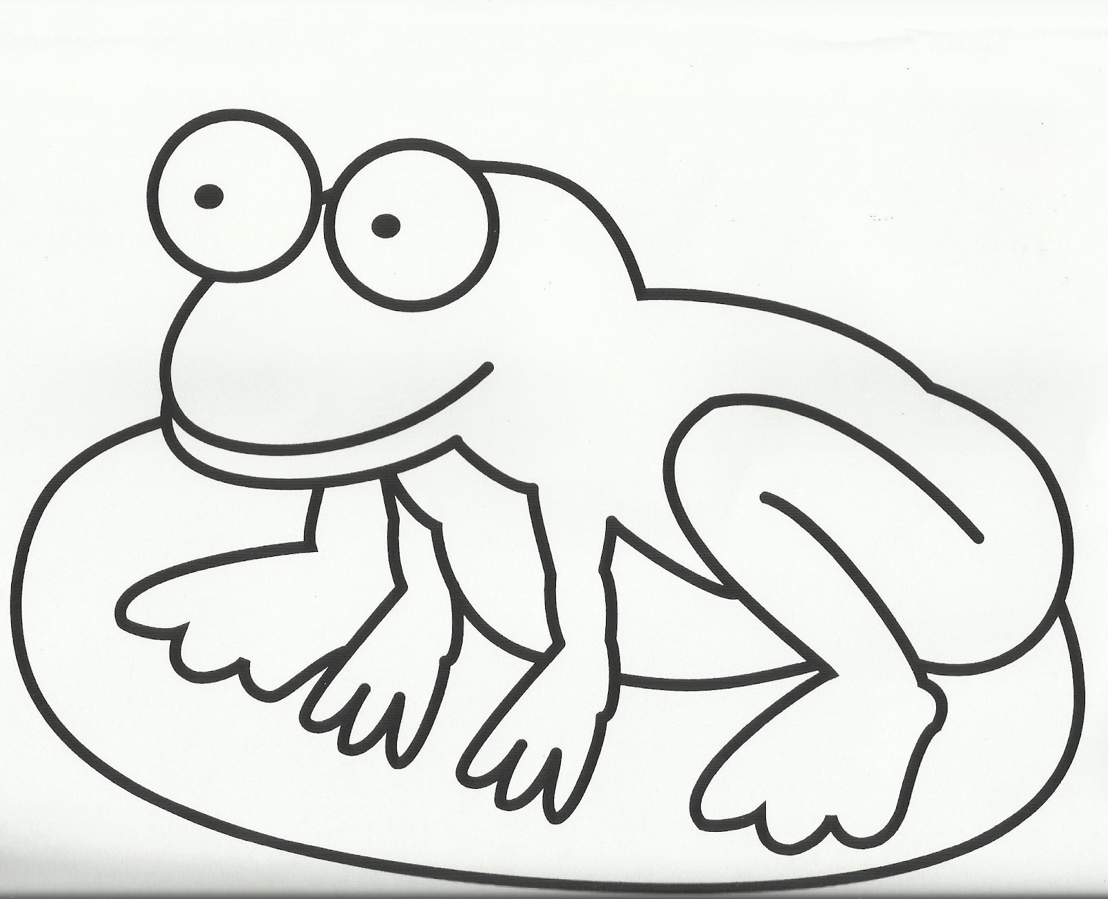 Cute Frog Coloring Page 1880 Free