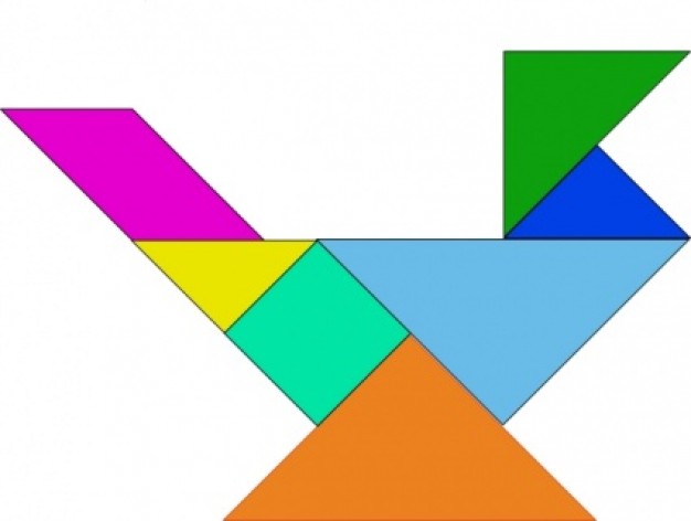 Tangram Blocks Game clip art | Download free Vector