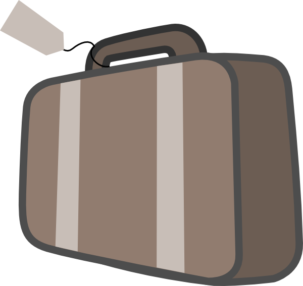 Bag Luggage Travel clip art - vector clip art online, royalty free ...