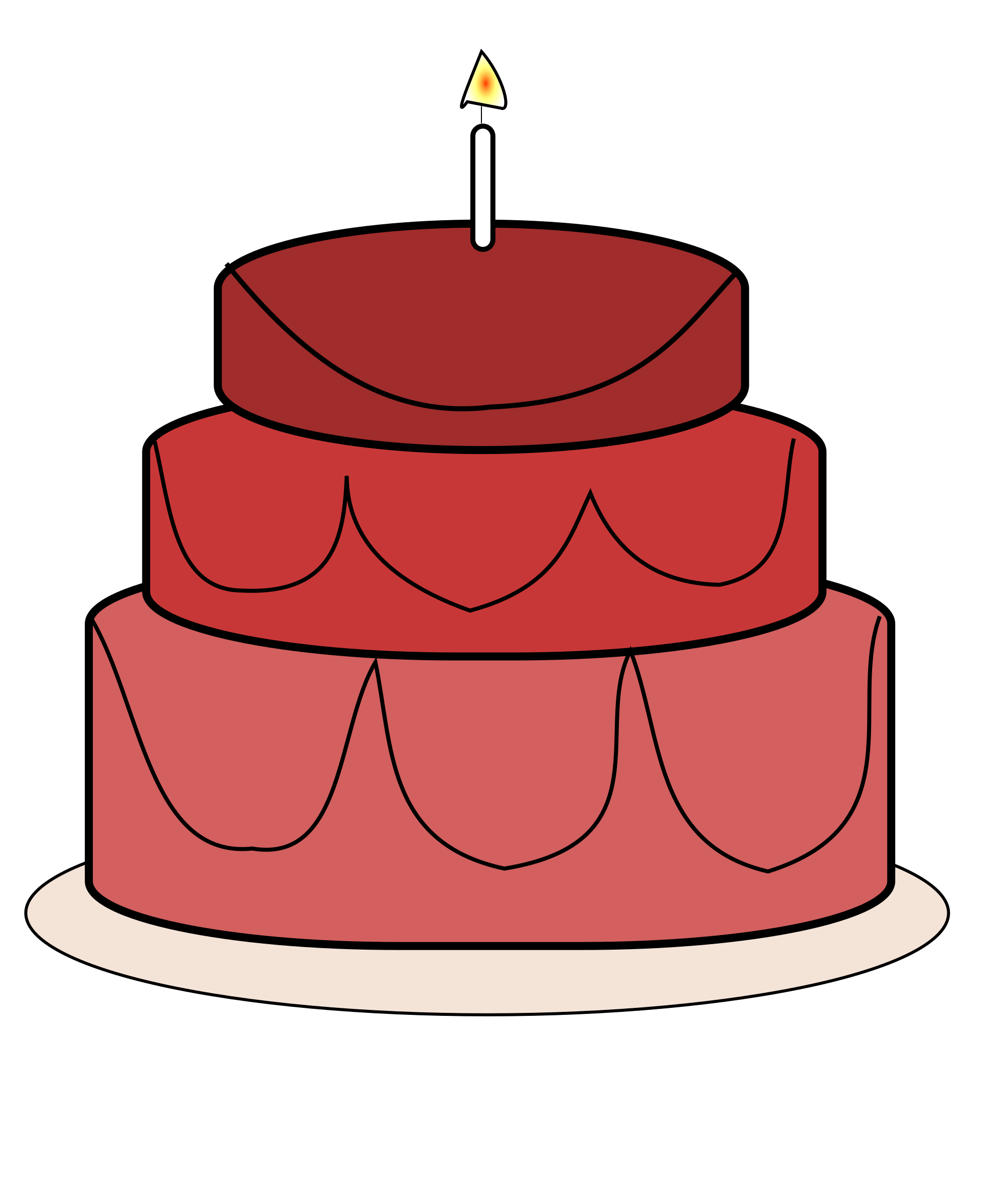 Birthday Cake Vector Image - Free Public Domain Stock Photo