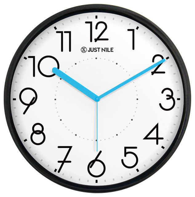 JustNile Silent 13" Non Ticking Modern Wall Clock - Wall Clocks ...