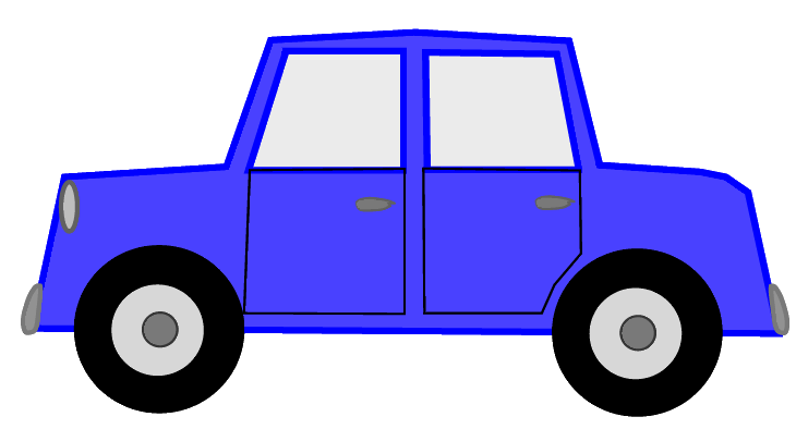 Blue Car Clipart