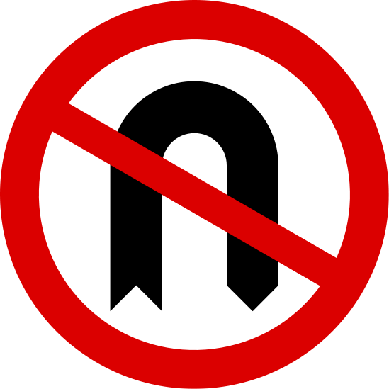 No U Turn Sign - ClipArt Best