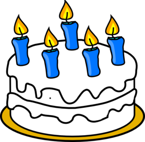 Clipart birthday cakes with candles