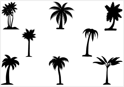 Palm Tree Silhouette - Free Clipart Images