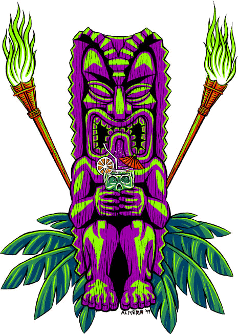 Tiki torch clipart free