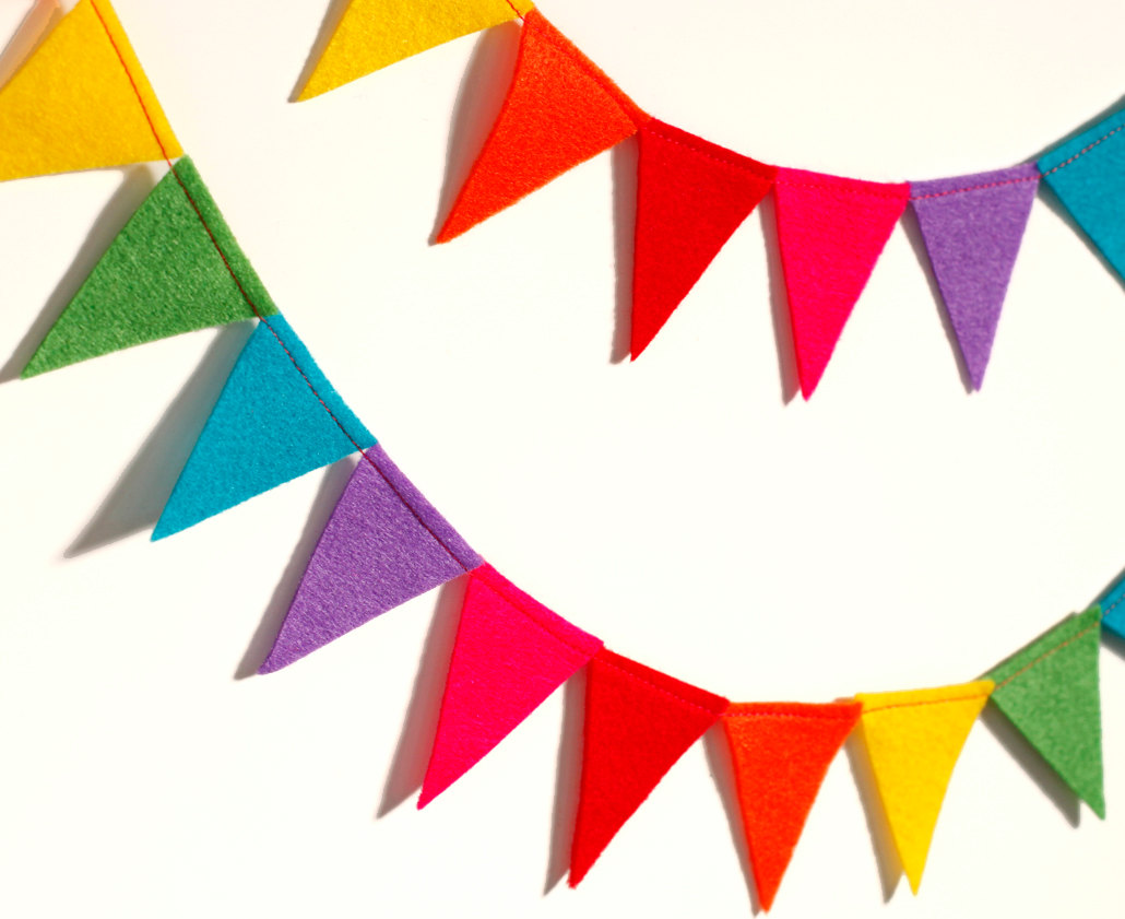 Rainbow flag banner clipart happy birthday - ClipartFox