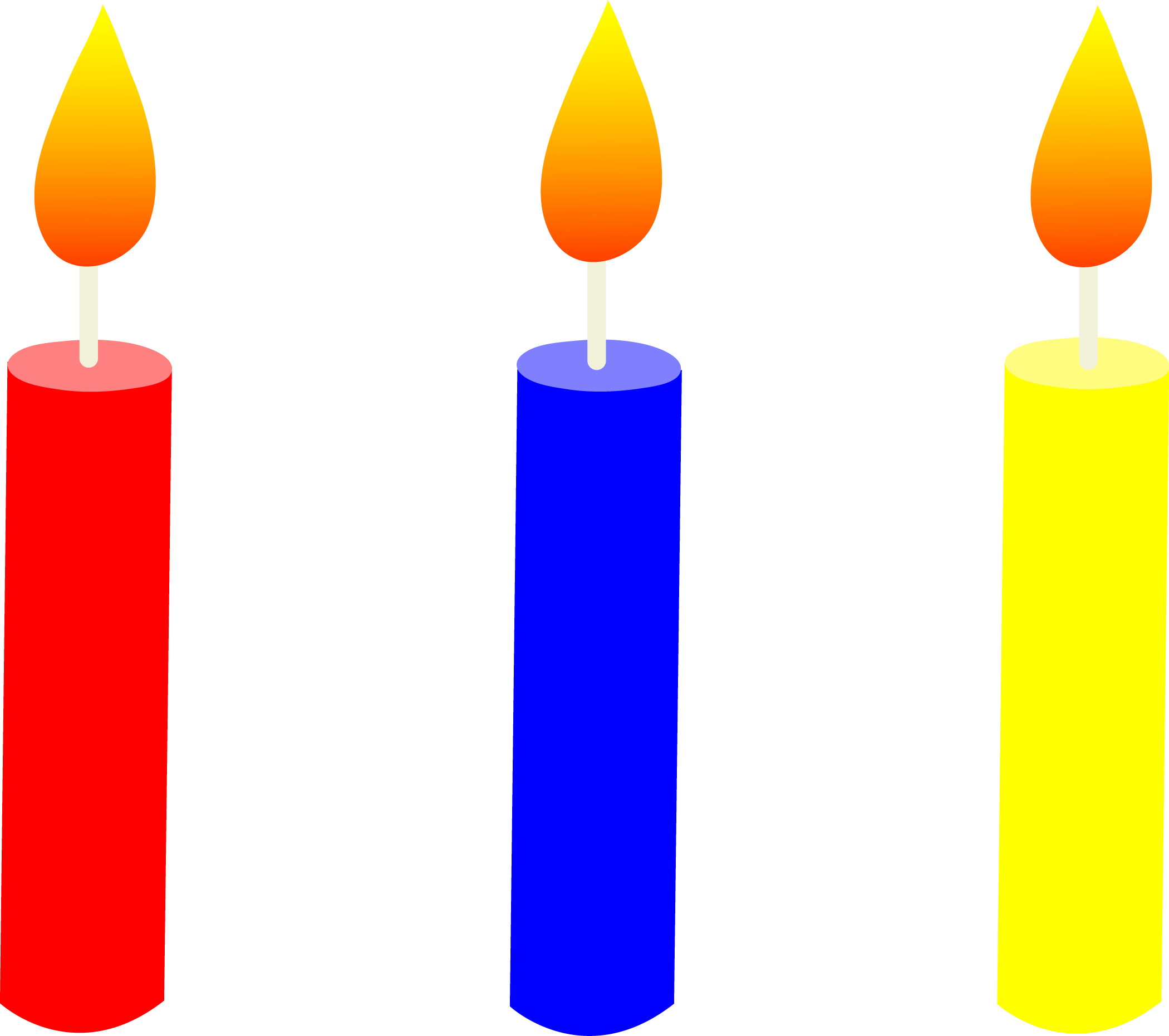 Candle vector clipart 2 - Clipartix