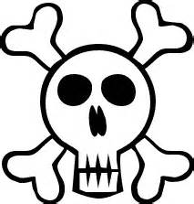 Black And White Skull And Crossbones Clipart