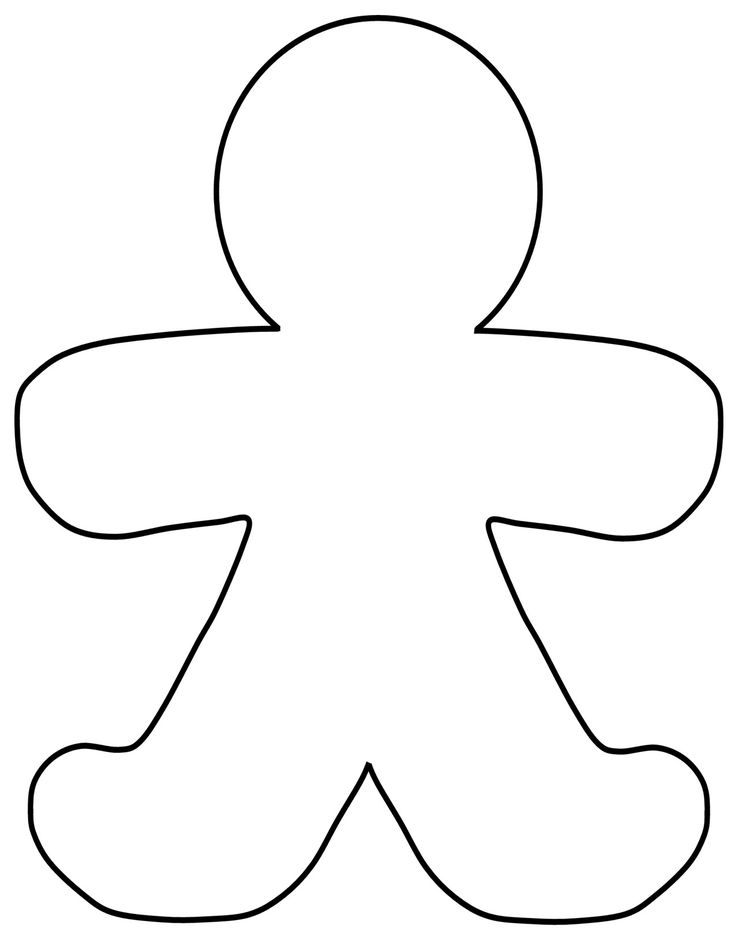 Gingerbread Man Template ...