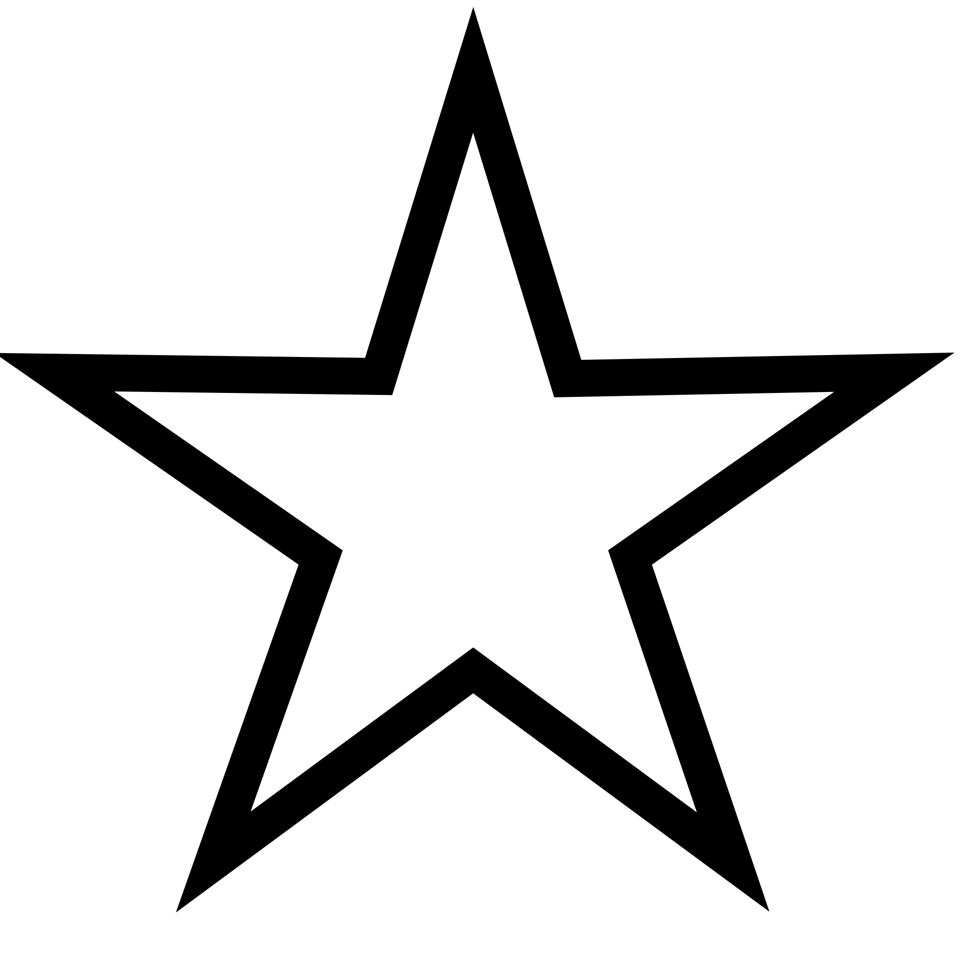 Black and white star clipart